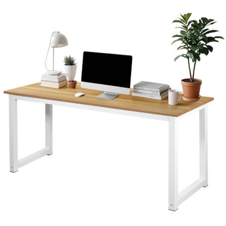 โต๊ะทำงาน InnHome รุ่น INH-140 ยาว 140 ซม. สี Light Walnut_6